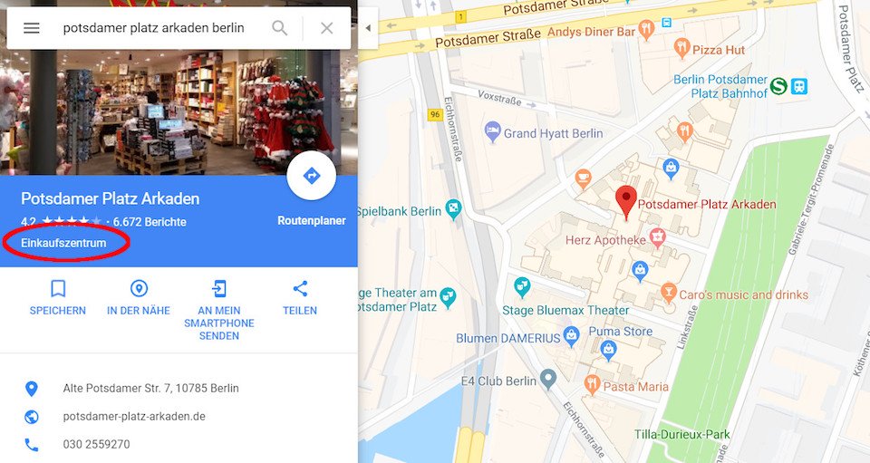 Local SEO My Business Kategorie