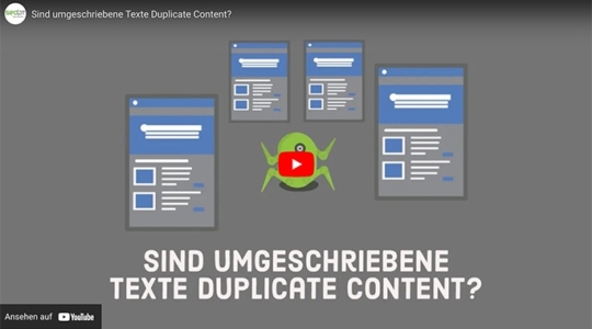 Sind umgeschriebene Texte Duplicate Content?